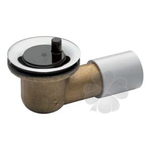 SOPAPA P/BAÑO CON CODO BCE ADAPT. PVC A 90 1"1/4 CR Y TAPON