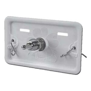 TAPA CON BOTON CROMO IDEAL